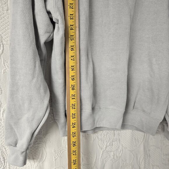 Hanes Classic Fall Gray Sweatshirt Men XL Vintage Baggy Fleece Crewneck Sports - Picture 4 of 6